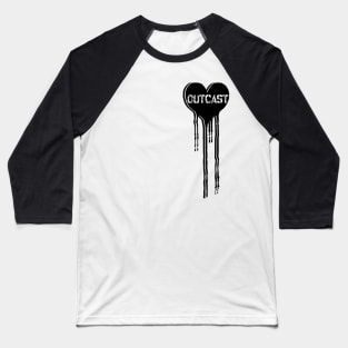 Outcast Dripping Heart Baseball T-Shirt